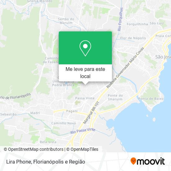 Lira Phone mapa