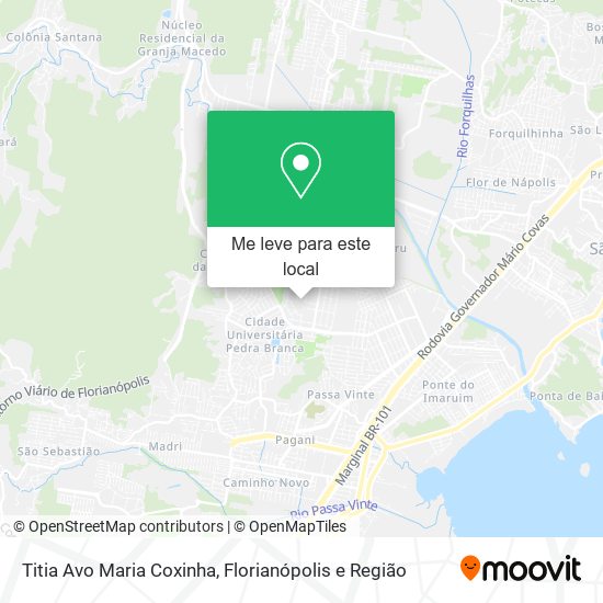 Titia Avo Maria Coxinha mapa