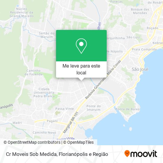 Cr Moveis Sob Medida mapa