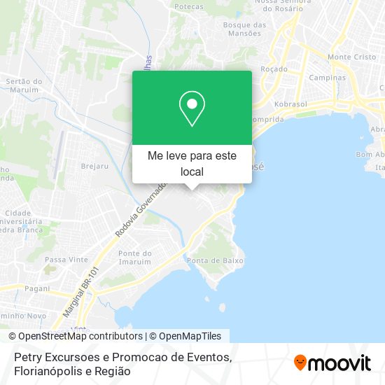 Petry Excursoes e Promocao de Eventos mapa