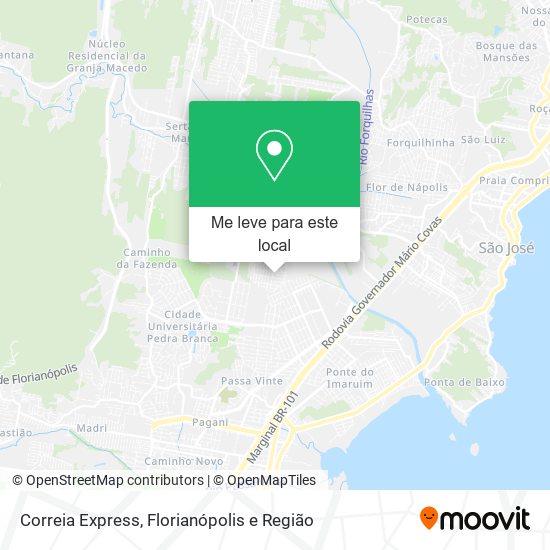 Correia Express mapa