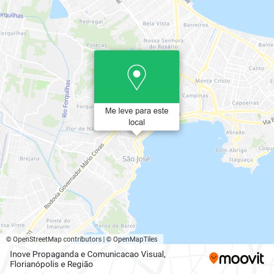 Inove Propaganda e Comunicacao Visual mapa