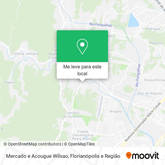 Mercado e Acougue Wilsao mapa