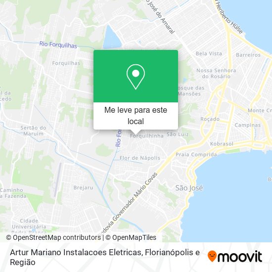 Artur Mariano Instalacoes Eletricas mapa