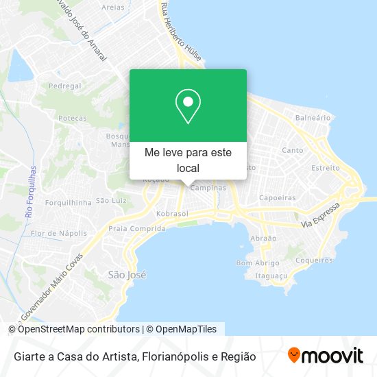 Giarte a Casa do Artista mapa