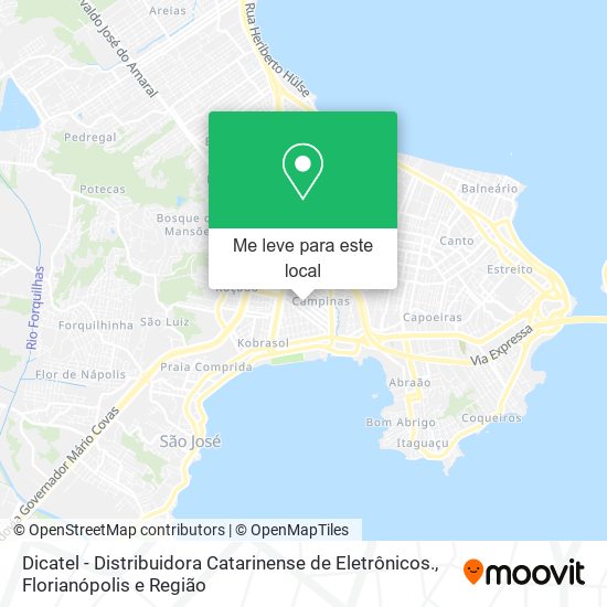 Dicatel - Distribuidora Catarinense de Eletrônicos. mapa