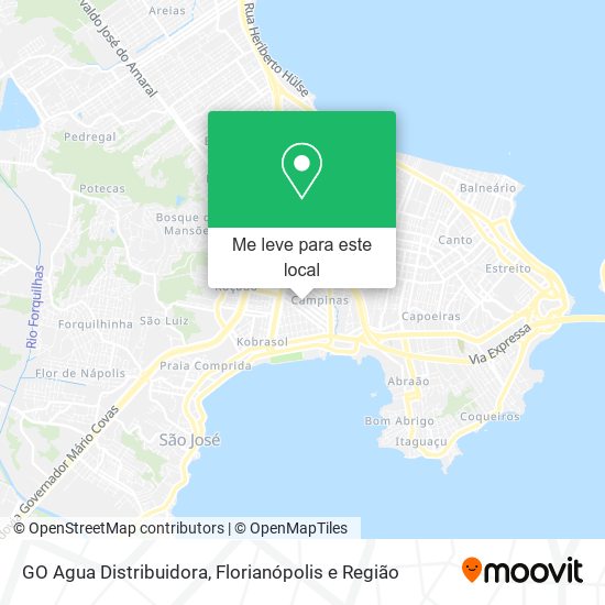GO Agua Distribuidora mapa