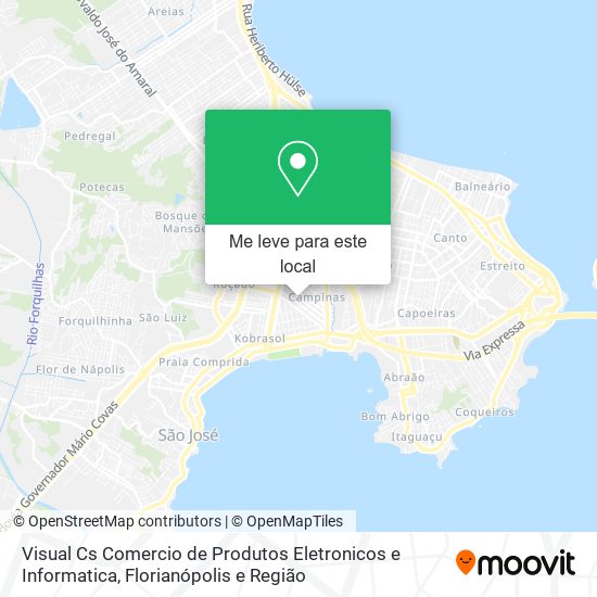 Visual Cs Comercio de Produtos Eletronicos e Informatica mapa