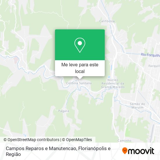 Campos Reparos e Manutencao mapa