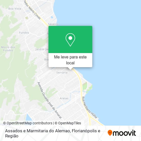 Assados e Marmitaria do Alemao mapa