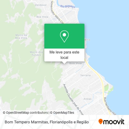 Bom Tempero Marmitas mapa