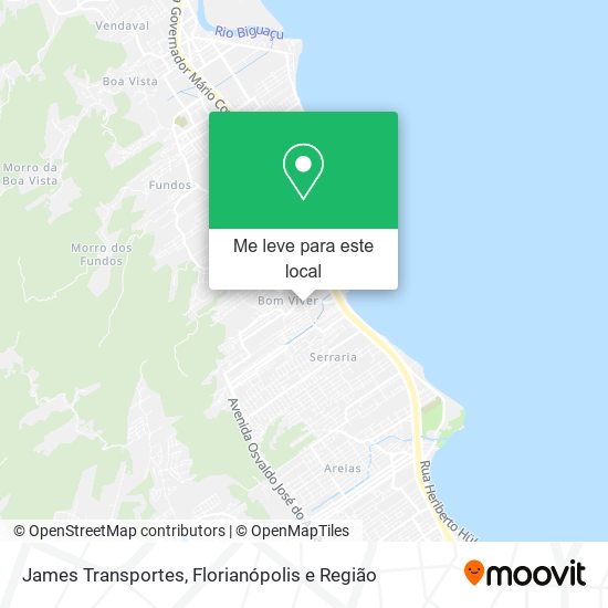 James Transportes mapa