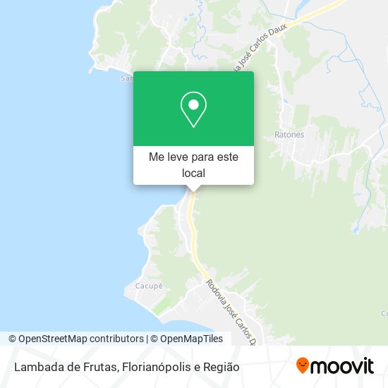 Lambada de Frutas mapa