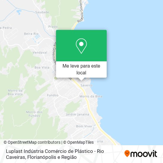 Luplast Indústria Comércio de Plástico - Rio Caveiras mapa