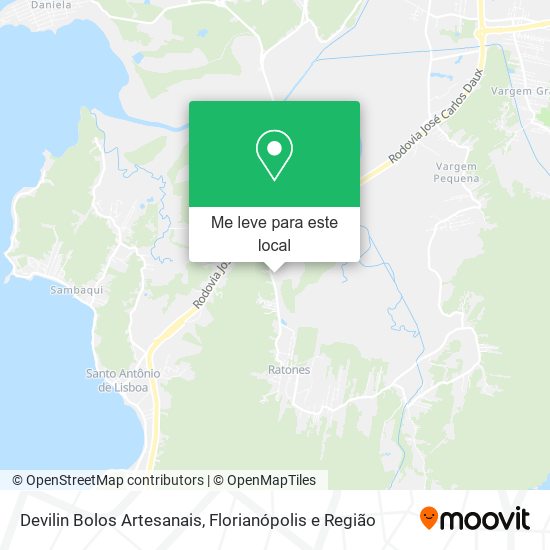 Devilin Bolos Artesanais mapa