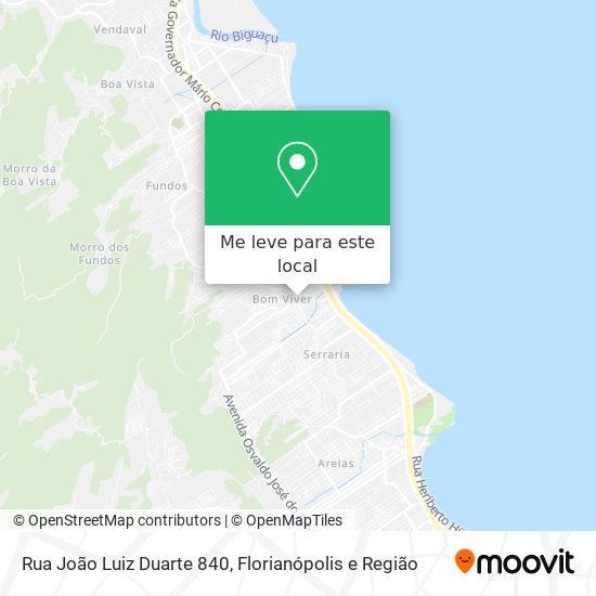 Rua João Luiz Duarte 840 mapa