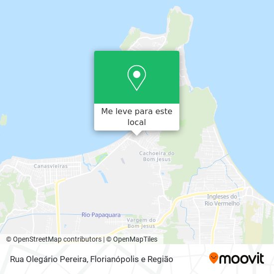 Rua Olegário Pereira mapa