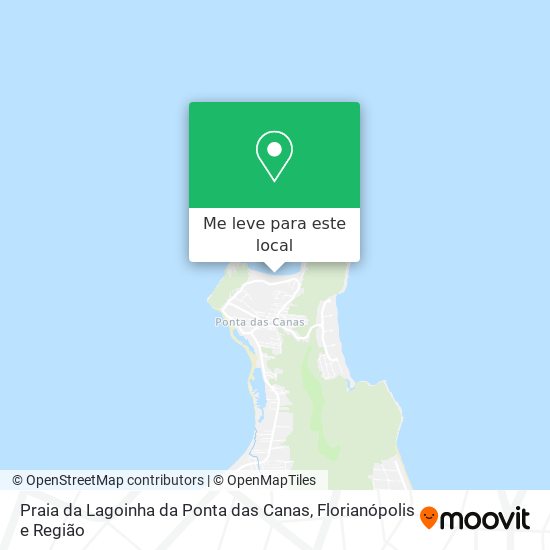 Praia da Lagoinha da Ponta das Canas mapa