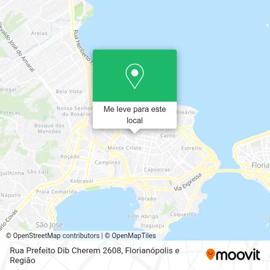 Rua Prefeito Dib Cherem 2608 mapa