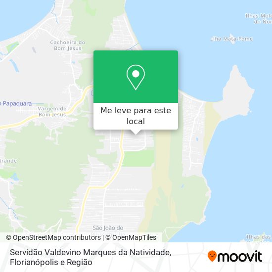 Servidão Valdevino Marques da Natividade mapa