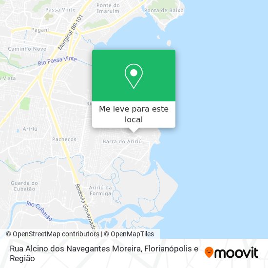 Rua Alcino dos Navegantes Moreira mapa