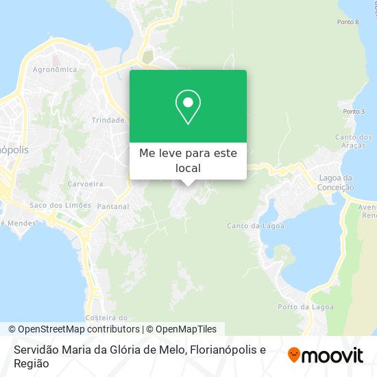Servidão Maria da Glória de Melo mapa