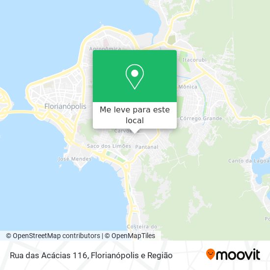 Rua das Acácias 116 mapa