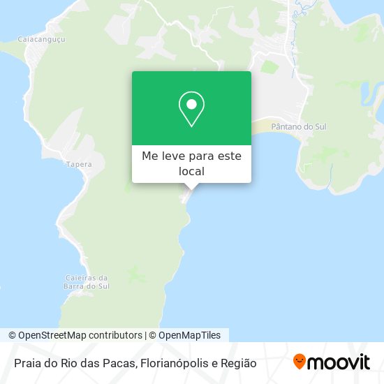Praia do Rio das Pacas mapa