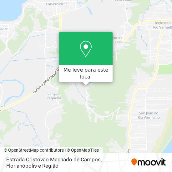 Estrada Cristóvão Machado de Campos mapa