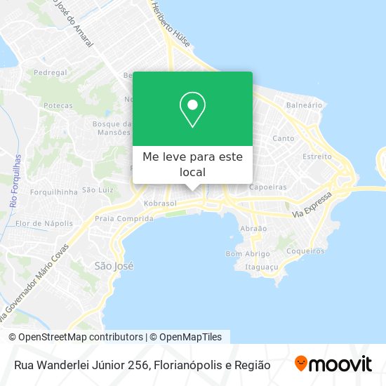 Rua Wanderlei Júnior 256 mapa