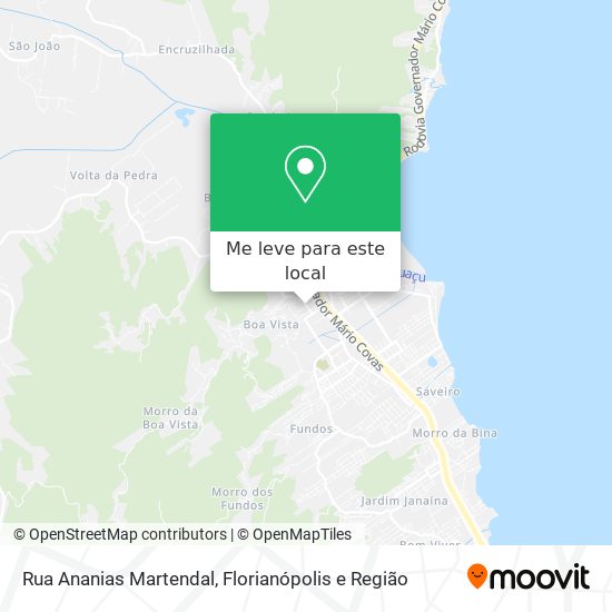 Rua Ananias Martendal mapa