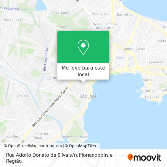 Rua Adolfo Donato da Silva s/n mapa