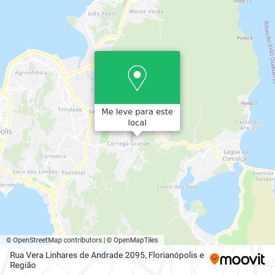 Rua Vera Linhares de Andrade 2095 mapa