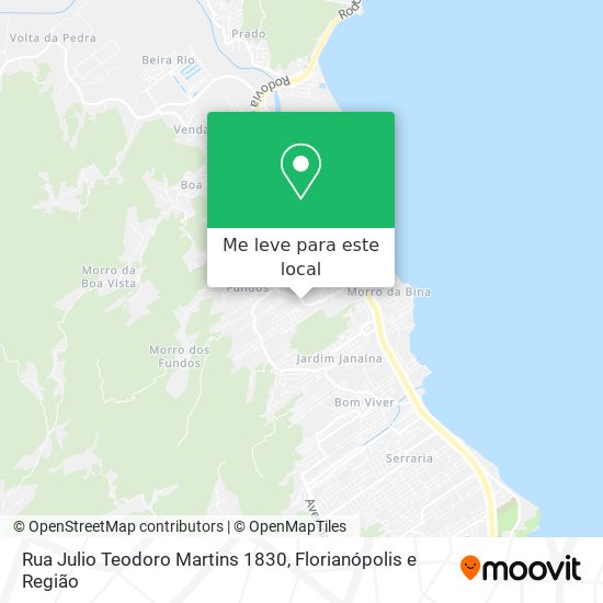 Rua Julio Teodoro Martins 1830 mapa