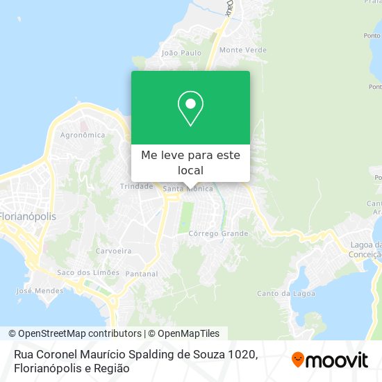 Rua Coronel Maurício Spalding de Souza 1020 mapa
