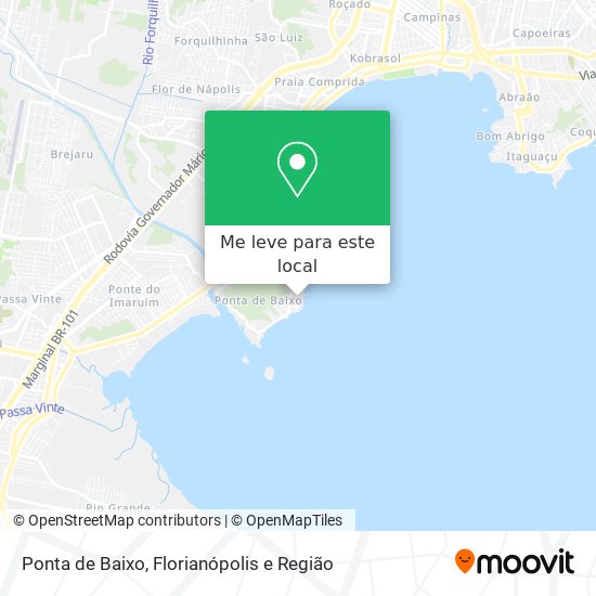 Ponta de Baixo mapa