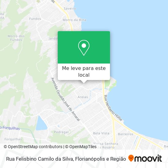 Rua Felisbino Camilo da Silva mapa