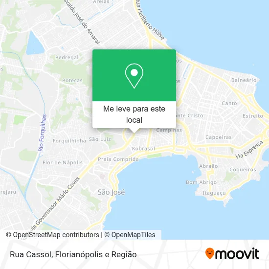 Rua Cassol mapa