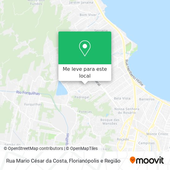 Rua Mario César da Costa mapa