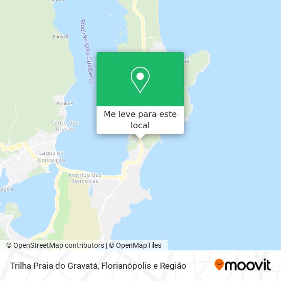 Trilha Praia do Gravatá mapa