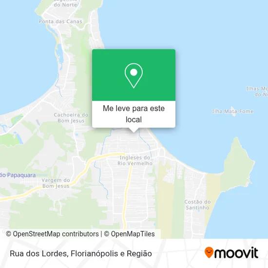 Rua dos Lordes mapa