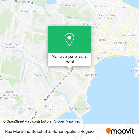 Rua Martinho Boschetti mapa