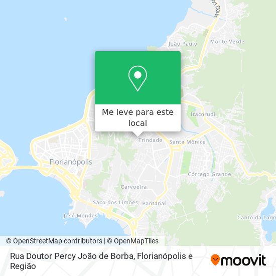 Rua Doutor Percy João de Borba mapa