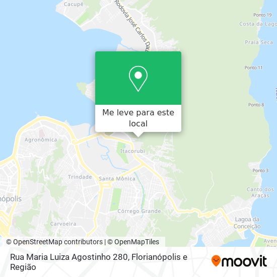 Rua Maria Luiza Agostinho 280 mapa