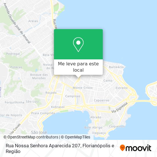 Rua Nossa Senhora Aparecida 207 mapa