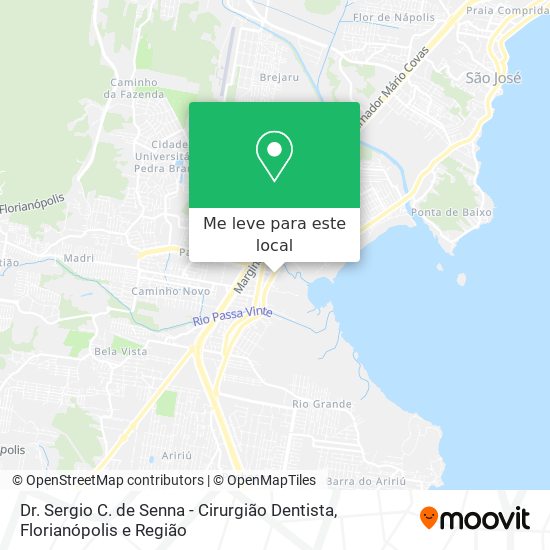 Dr. Sergio C. de Senna - Cirurgião Dentista mapa