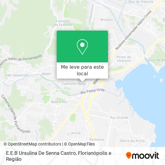 E.E.B  Ursulina De Senna Castro mapa