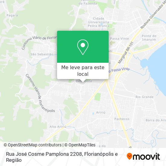 Rua José Cosme Pamplona 2208 mapa