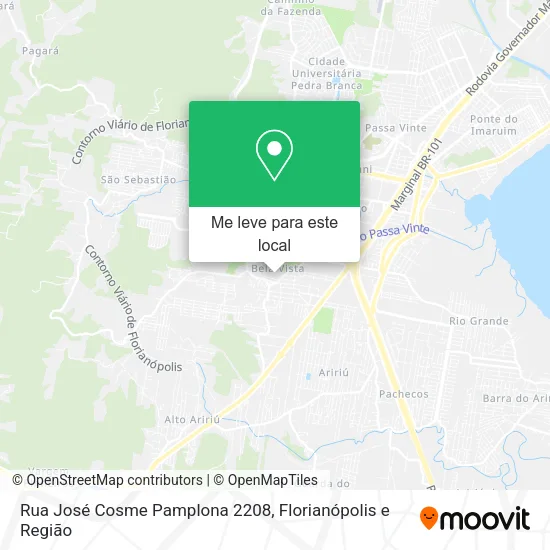Rua José Cosme Pamplona 2208 mapa