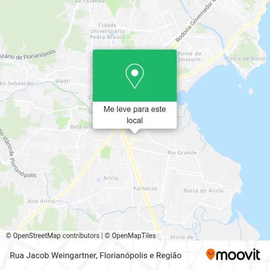 Rua Jacob Weingartner mapa
